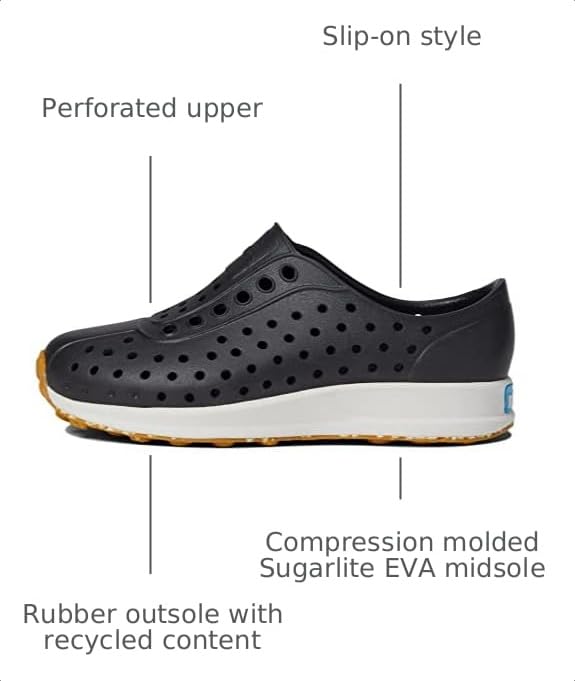 Unisex Kid Robbie Slip-On Sneakers - Jiffy Black White Mash Speckle Rubber 11 Little Kid