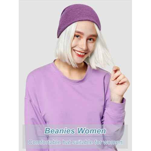 Senker Fashion Slouchy Beanie Hats for Women Men, Chemo Headwear Cotton Beanies Soft Lightweight Chemo Skull Cap Elastic