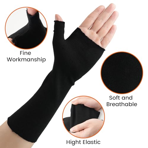 Hand Socks for Splint(Pack of 10),Tubular Stockinette Tubing for Arm,Elastic Arm Cast Cover Cotton Sleeve for Under Cast Wrap,Wrist Brace Liner,Gauze Sleeve for Men and Women (Medium,Firm Version)