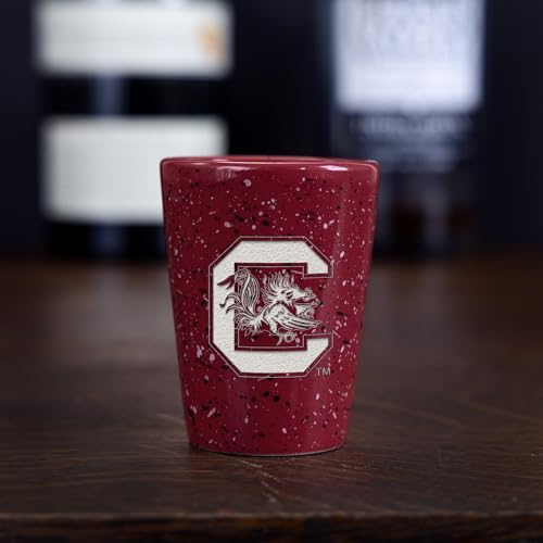 South Carolina Gamecocks NCAA 2oz Ceramic Shot Glass - Team Logo & Color