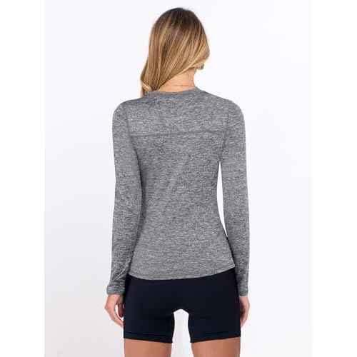 ANRABESS Womens Long Sleeve Workout Quick Dry Fitted Yoga Gym Athletic Shirts