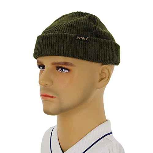 Fisherman Beanie Trawler Sailor Skullcap Knit Short Hat Unisex