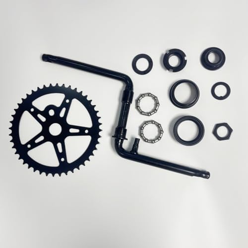 Bike Crank Set 44T 165mm Bottom Pedal Kit for 26" Bikes Black