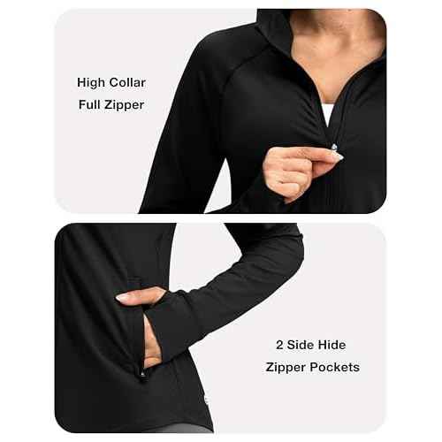 G Gradual Women's UPF 50+ Sun Protection Hoodie Jacket Lightweight Zip Up Jackets Long Sleeve Shirts for Women Hiking Outdoor