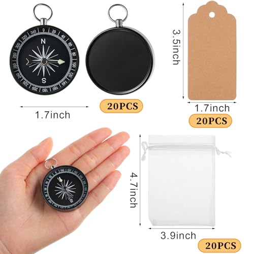 Mini Nautical Compasses Party Favors Set of 60 - Wedding & Event Souvenirs
