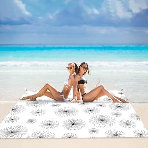 Beach Blanket, Waterproof Sandproof Beach Mat Lightweight Outdoor Picnic Blanket for Travel, Camping, Hiking