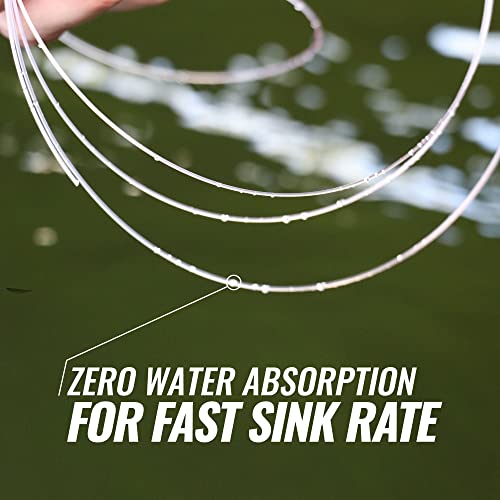 Beyond Fluorocarbon Leader Fishing Line - Clear 60LB, 50 Yards, Shock & Abrasion Resistant