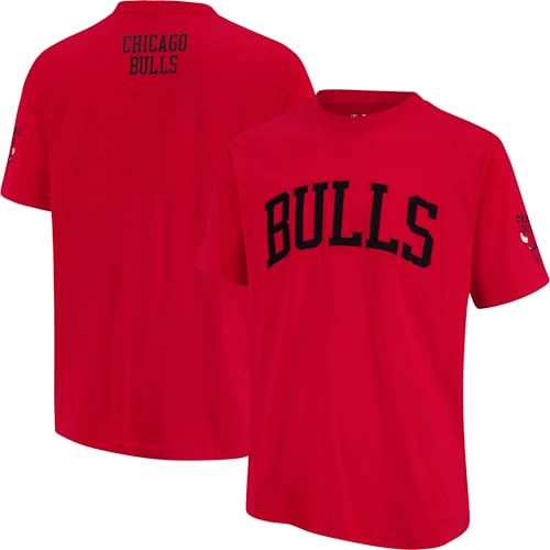 Men's NBA Embroidered Letters T-Shirt - Chicago Bulls XX-Large Team Color
