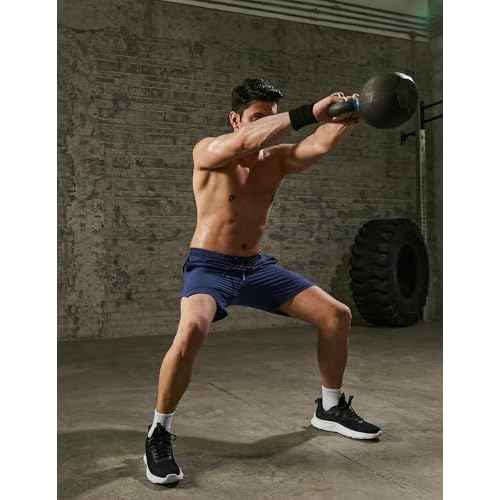 COOFANDY Mens Athletic Shorts 7 Inch Quick Dry Stretch Lightweight Gym Workout Shorts with Pockets