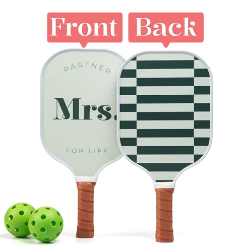 Mr & Mrs Pickleball Paddle Set - Engagement Gift for Couples - Variation of This Listing