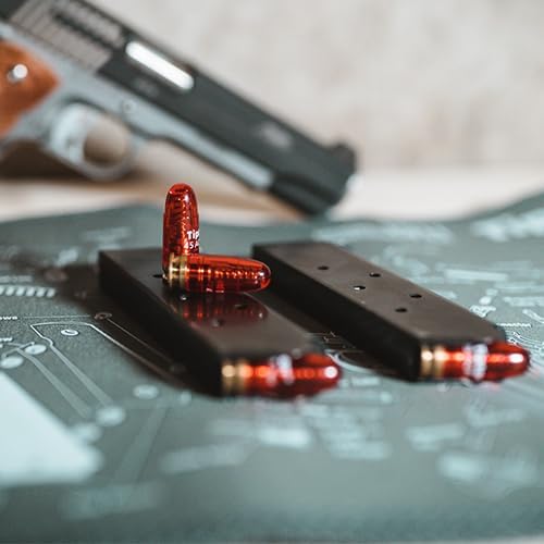 Tipton Pistol Snap Caps with False Primer and Reusable Design for Dry-Firing, Gun Maintenance, Gun Storage