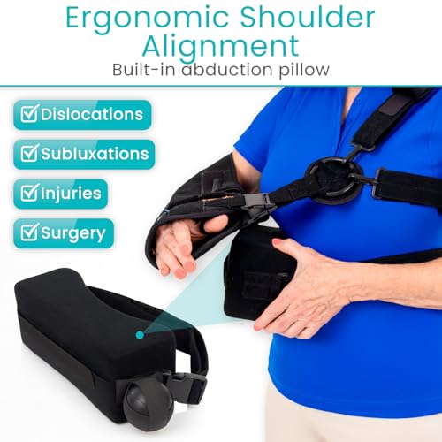 Medium Shoulder Sling with Abduction Pillow - Rotator Cuff Support & Rehab