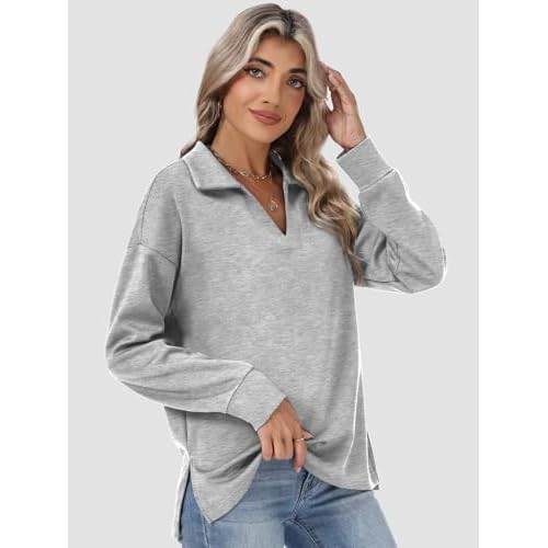 Womens Sweatshirts Airlayer Tunic Tops Long Sleeve Hoodies V Neck Loose Pullover Sweaters 2025 Fall Fashion Outfits
