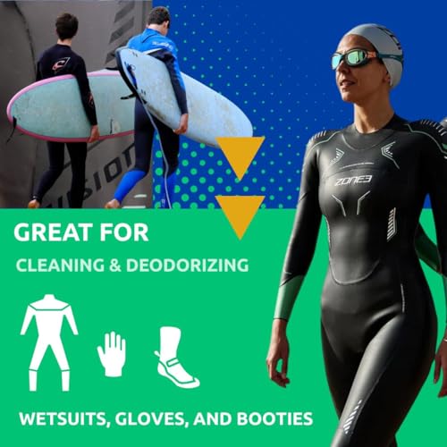Wetsuit Cleaner & Conditioner - Deodorizes, Removes Contaminants, Extends Wetsuit Life
