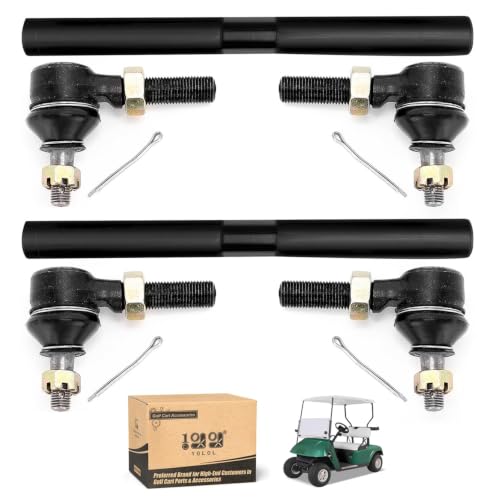 2 Pack Golf Cart Tie Rod Shaft Assembly for EZGO TXT Medalist 1994.5-2001