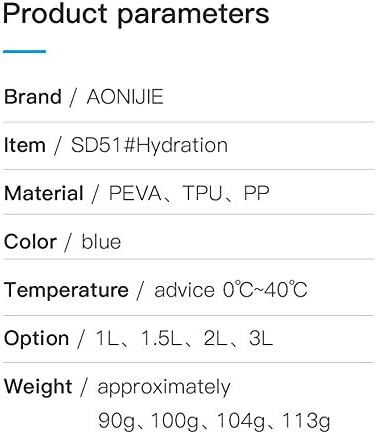 AONIJIE 1L/ 1.5L/ 2L/3L Folding Riding Running Water Bag Outdoor Mountaineering Backpack Drinking Bag (1.5L-TPU)