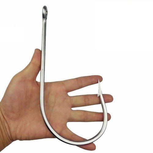 Giant Fishing Hook Stainless Steel Shark Tuna Circle Big Game Saltwater 39960 28/0 7731 20/0 (Silver-7731 20/0)