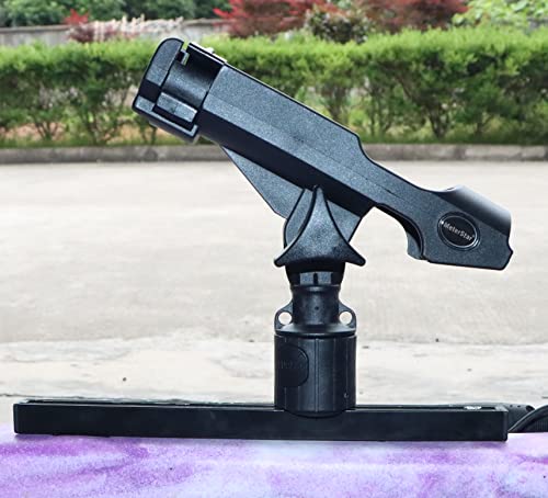 MiniPort 360° Rotatable Kayak Fishing Rod Holder with Round Base & Track Mount