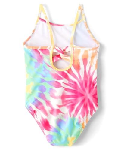 Girls' One Piece Swimsuit - Small Tie Dye Kids Bathing Suit