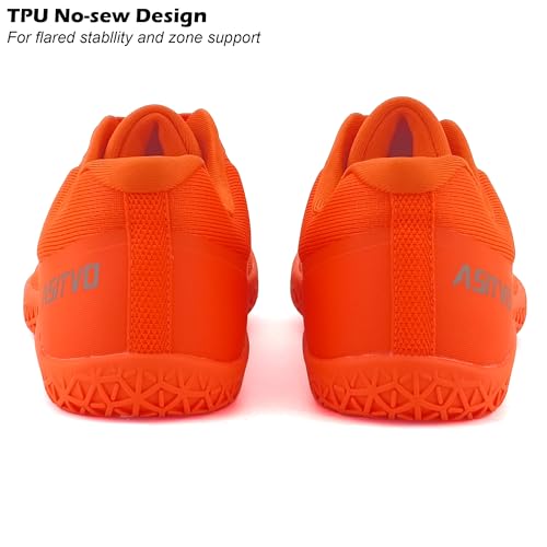 Men's Wide Zero Drop Cross Trainer Shoes - Fluorescent Orange, 11