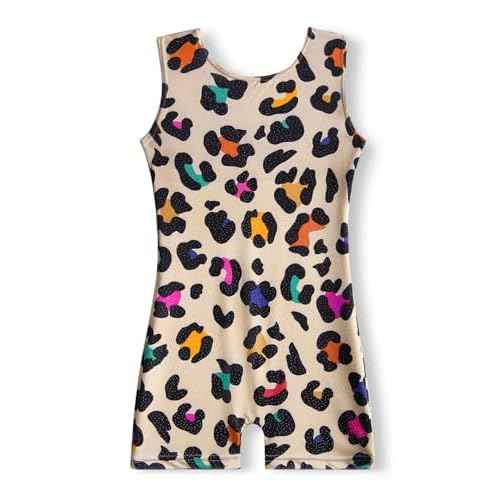 Gymnastics Leotards for Girls 2T 3T 4T 5T 6T 7T 8T Toddler Tumbling Outfit Biketard Unitard with Shorts Multiple Colors
