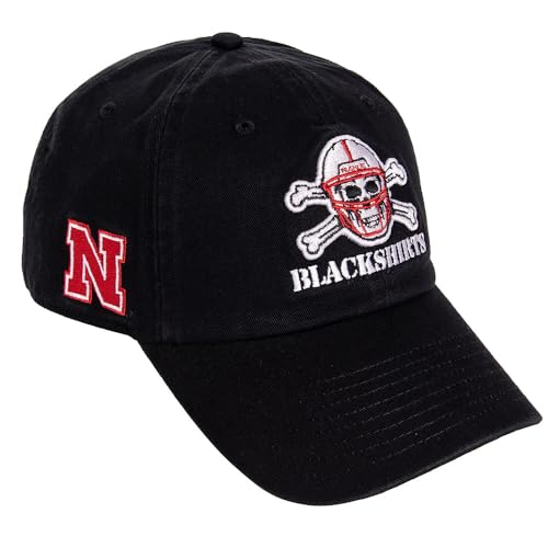 University of Nebraska Embroidered Baseball Hat - Black