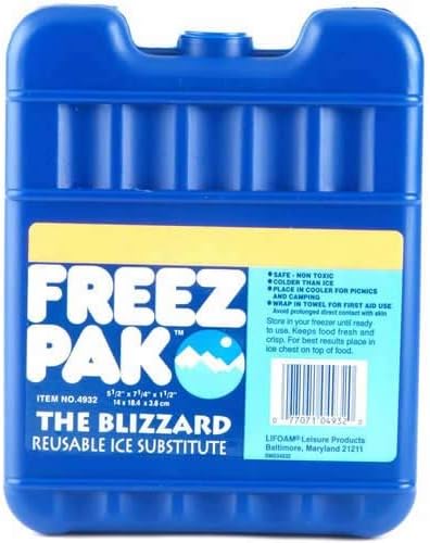 Freez Pak Hold 6 Can Soda Beer Coolant Reusable Ice Pack