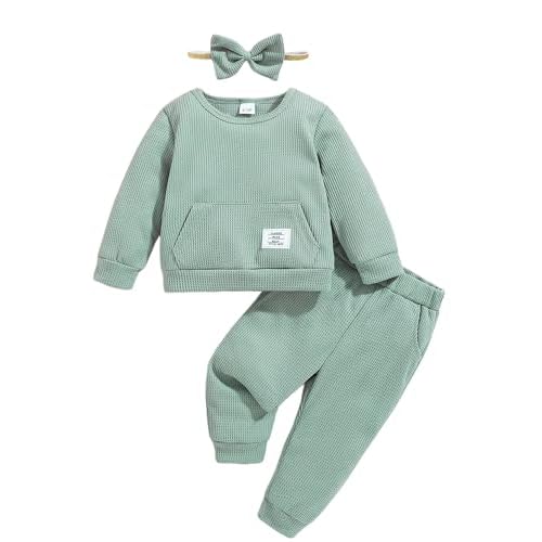 Weebaby Toddler Girl Clothes Infant Girl Sweatsuit Baby Pant Set Outfits Fall Winter Clothing Little Clothes for Girl