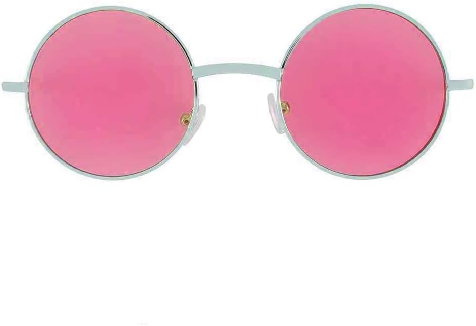 OWL Round Sunglasses Metal Frame Hippie Sunglasses UV400 Polycarbonate Circle Lens John Lennon Sunglasses for Men Women