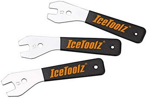 IceToolz Cone Wrench Set | 13 x 15 x 17 mm Sockets | Cone Wrench Repair Tools 3 Pcs Set