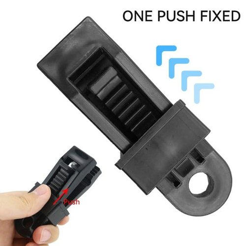Tgpiao 10pcs Tent Canopy Clip Outdoor Wind Rope Clamps Awning Wind Rope Clips Tent Tool