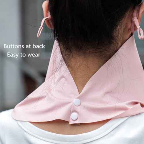 Traceless Sunscreen Mask£¬Summer Thin Breathable UV Face Protection Sun Mask£¬Face Cover with Ear Loops Scarf for Women