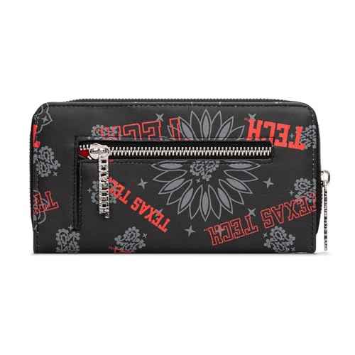 Montana West X NCAA Women's Wallet Sport Wristlet Long Designer Clutch with Keychain, Large Capacity Card Phone Holder