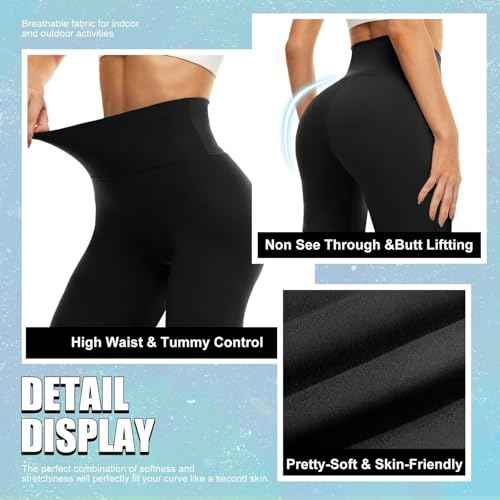 HIGHDAYS 5¡± Biker Shorts for Women - High Waist Tummy Control Stretch Spandex Workout Yoga Running Gym Underwear