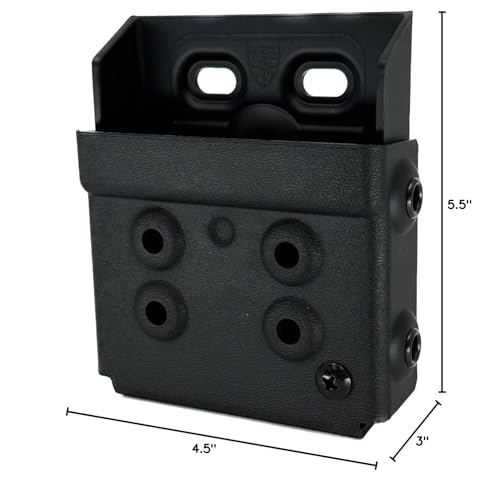 Zero9 Holsters - Model 4046 Handcuff Case, Handcuff Holster Compatible with ASP Sentry (Black, Molle Lok)