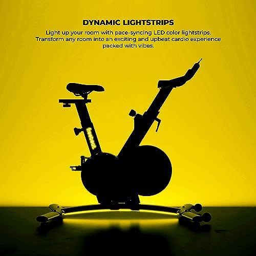 Freebeat Boom Basic Smart Indoor Cycling Bike, Swiss Design Space-Saving Exercise Bike for Home, Auto Resistance, Stationary Bike with Screen, Bluetooth, Gamified Rides with Expert Instructors (Arctic White)