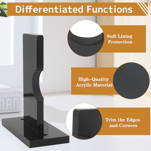 Black Baseball Bat Wall Mount Display Box Acrylic Holder for Collectibles