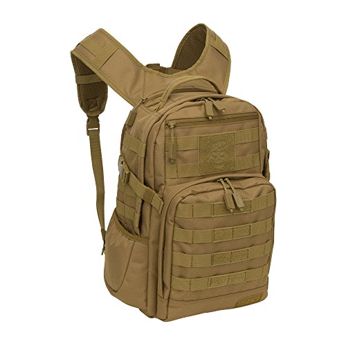 Tactical Daypack Backpack 24.2L Desert Clay Water-Resistant MOLLE Hiking & Travel
