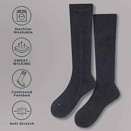 ORORO Heated Socks for Men Women, Rechargeable Electric Socks for Cold Feet