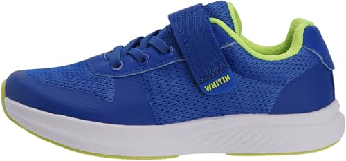 Kids Wide Toe Box Running Shoes - Zero Drop Sole, Blue, Size 13 Wide - WHITIN