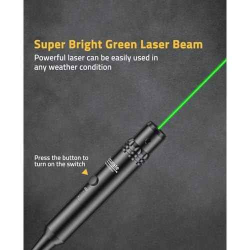 CVLIFE Professional Laser Bore Sight Kit with 32 Adapters fit 0.17 to 12GA Calibers, Red or Green Bright Bore Sighter Laser with Button Switch, Powerful Support for Hunting