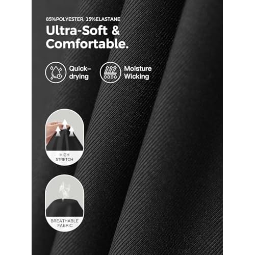 Fisoew Womens Long Sleeve Workout Tops Athletic Compression Shirts Crew Neck Cross Hem Running Yoga Active Shirts