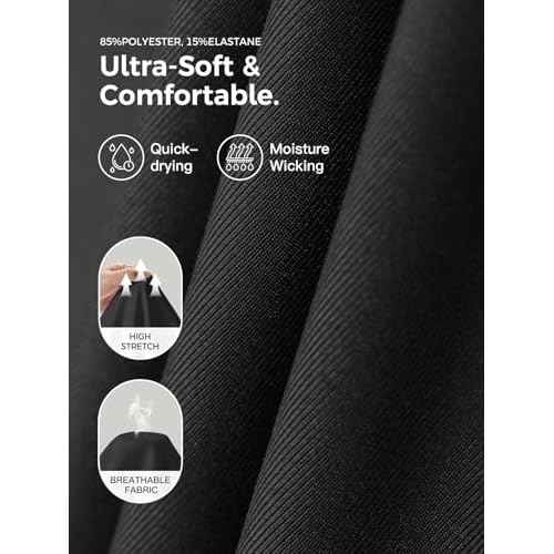 Fisoew Womens Long Sleeve Workout Tops Athletic Compression Shirts Crew Neck Cross Hem Running Yoga Active Shirts