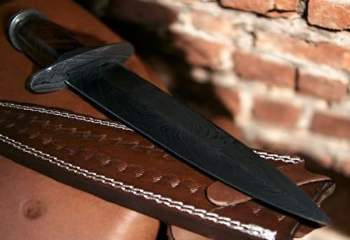 Damascus Steel Dagger Knife with Rosewood Handle - Handmade RAM-DG-40 Variation