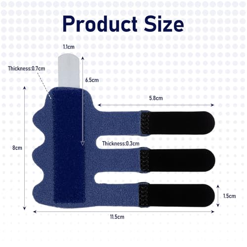 8 Pcs Upgraded Trigger Finger Splints Finger Support Braces Fingers Straightener Colors Broken Fingers Protector for Middle Ring Index Pinky Thumb Injury Sprain Strained Arthritis