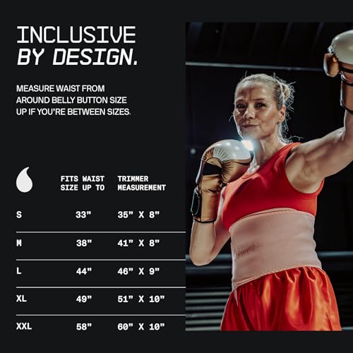 Sports Research Sweet Sweat Waist Trimmer Belt - Black/White, Medium, 1 Pack