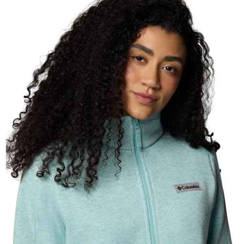 Columbia Women's Sweater Weather Full Zip II, Spray Heather, Medium