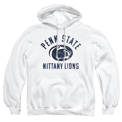 Large White Penn State Nittany Lions Logo Unisex Hoodie - College Fan Apparel