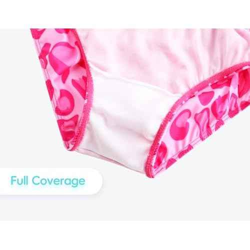Girls Swimsuit Long Sleeve Rush Guard Bathing Suit Swimwear with Bikini Bottom Sun Protection