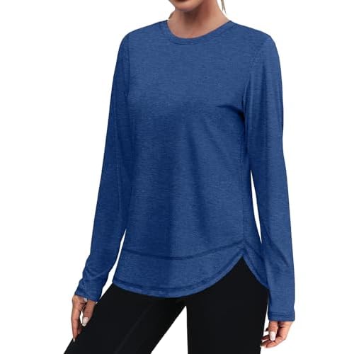 XIEERDUO Women's Workout Tops Long Sleeve Quick Dry UPF 50+ Sun Protection Shirts for Hiking Running S-3XL